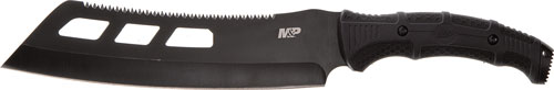 S&W KNIFE M&P CLEAVER MACHETE 10" SAWBACK W/SYNTHETIC SHEATH-img-0