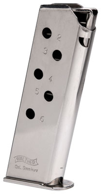 WALTHER MAGAZINE PPK 380 .380ACP 6RD NICKEL-img-0