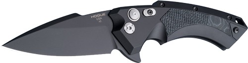 HOGUE X5 3.5" FOLDER SPEAR POINT BLADE ALUM/G-MASCUS BLK-img-0