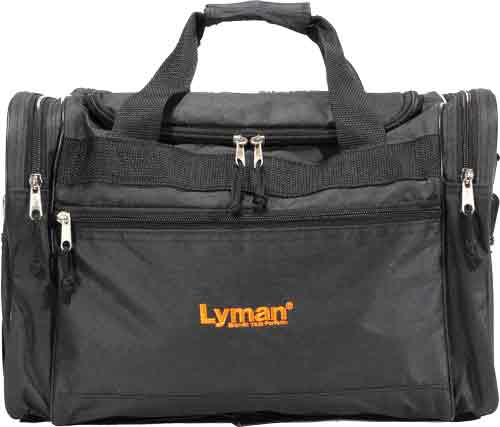 LYMAN HANDGUN RANGE BAG BLACK NYLON W/CARRY STRAP-img-0