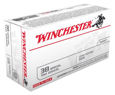 WINCHESTER USA 38 SPECIAL 150GR LEAD-RN 50RD 10BX/CS-img-0