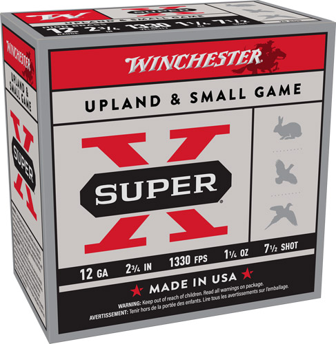WINCHESTER SUPER-X 12GA 2.75" 1330F 1-1/4OZ 7.5 25RD 10BX/CS-img-0
