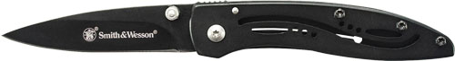S&W KNIFE BLACK BLADE 3" BLADE -img-0
