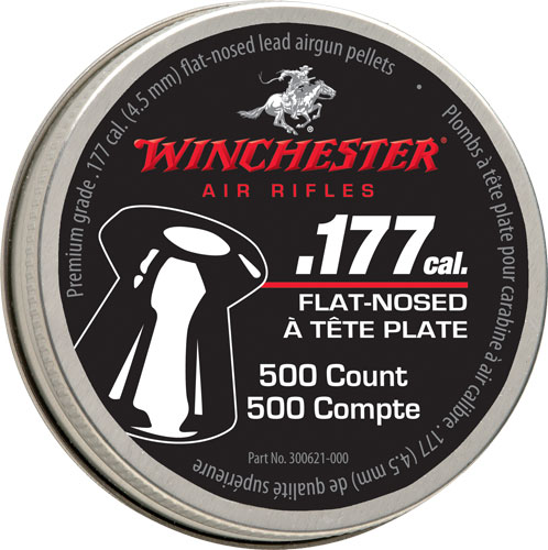WINCHESTER .177 FLAT PELLETS 500 COUNT TIN 6 PACK CASE-img-0