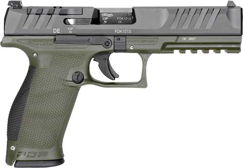 WALTHER PDP OR 9MM 5" 18-SHOT GREEN POLYMER FRAME-img-0