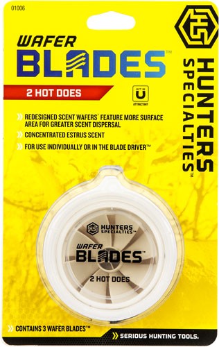 Hunters Specialties HS Wafer Blade 2 Hot Does Scent 3-Pack
