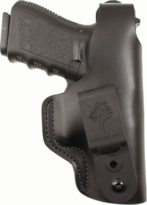 DeSantis 033BA80Z0 Dual Carry II Holster IWB/OWB RH Leather Black