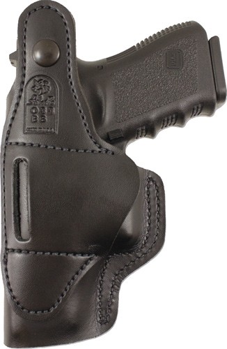 Desantis DUAL Carry II Holster - IWB/OWB RH LTHR Shield 9/40 BL
