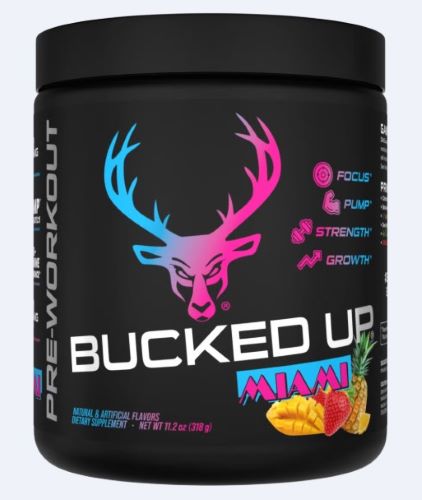 Bucked Up Pre-Workout Miami 30 Serving Tub