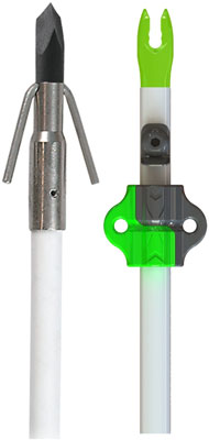 Muzzy Fish Arrow W/Gar Point Nock & Bottle Slide 1EA 1020GBS - Muzzy