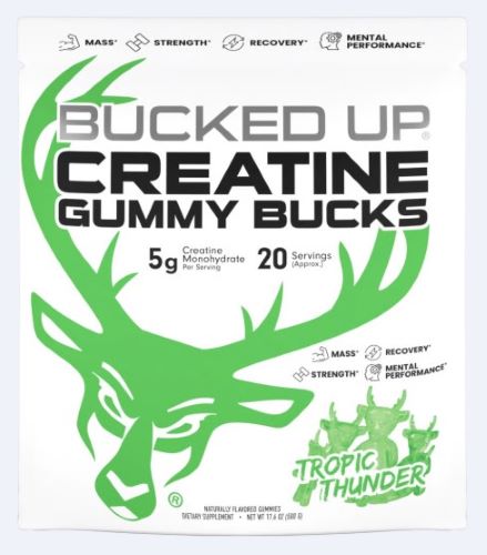 Bucked Up Creatine Gummies Tropic Thunder 24pc pack - Bucked Up