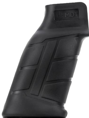 Mdt Sporting Goods Inc 103419BLK Elite Pistol Grip Black Polymer, Integrated Palm Swell, Fits AR Platform