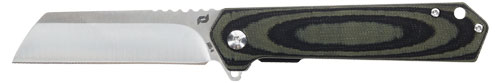 Schrade Lateral Folder Knife: 3.25in AUS-10 Blade, OD Green G-10 Handle-img-0