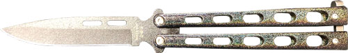 Bear & Son 115GX Butterfly Knife 2.38" Galaxy Powder Coat Blade