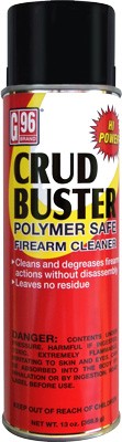 G96 1202 Crud Buster Polymer Safe Firearm Cleaner 13oz Aerosol, 12-Pack