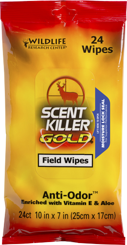 Wildlife Research 1295 Scent Killer Gold Field Wipes Odor Eliminator Wipes-img-0