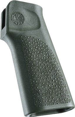 Hogue 13101 AR15 15° Vertical Polymer Grip No Finger Grooves OD Green