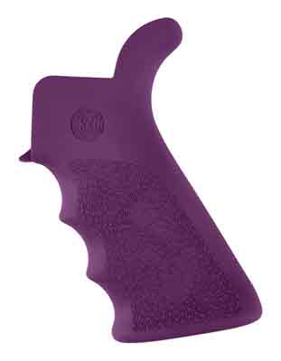 Hogue 15026 AR-15 Beavertail Grip with Finger Grooves Purple