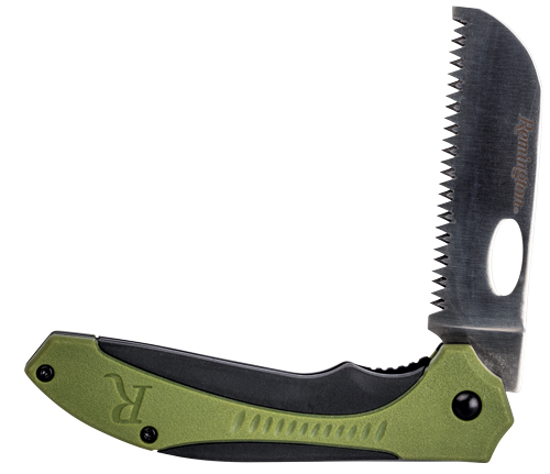 Remington Sportsman Folding Knife Saw Blade Green and-img-0