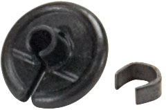 Allen Kisser Button Soft Polymer Black for Peeps/Kissers/String Loop - 0.65" x 1.90" x 3.45"