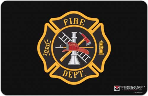 TEKMAT ARMORERS BENCH MAT 11"X17" FIREMANS SHIELD
