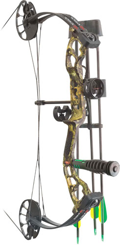 Youth Compound Bow PSE Mini Burner RTS Package Mossy Oak Country 16-26.5 in. 4-40 lbs. LH