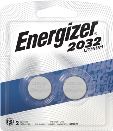 Energizer 2032BP2 CR2032 3V Lithium 235 mAh, 2 Batteries in-img-0