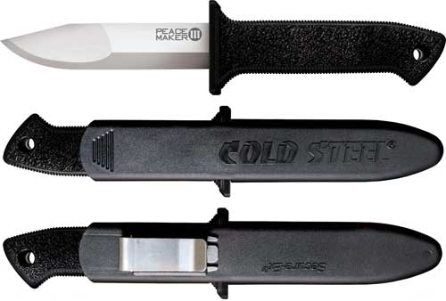 Cold Steel 20PBS Peace Maker III 4" Plain Edge Boot Knife with Sheath