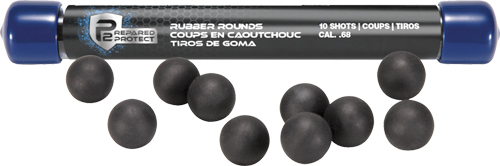 UMAREX T4E P2P 68 CAL RUBBER BALL BLACK 10-PACK