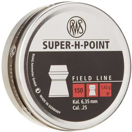 RWS PELLETS 25 SUPER-H-POINT 25 GRAIN FIELD 150-PACK