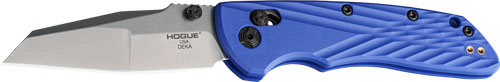 Hogue 24363 Deka 3.25" Blue Polymer Wharncliffe Blade ABLE Lock Folder - Hogue - MODIFIED WHARNCLIFFE for sale at TheGunDock