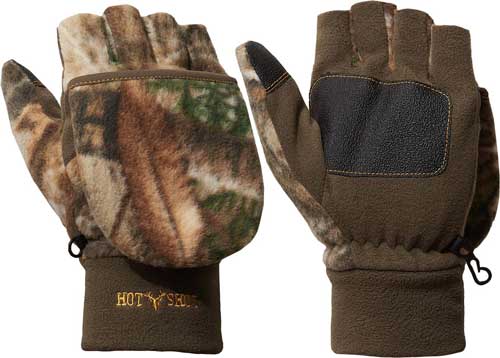 HOT SHOT HF2 BULLS-EYE POP-TOP MITTEN FLEECE INSUL RT-EDGE XL