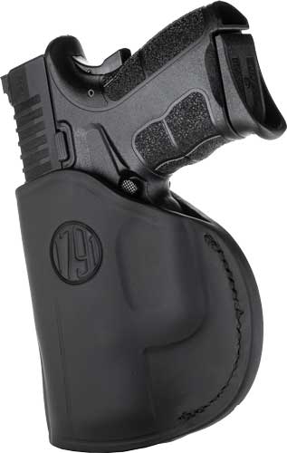 1791 Gunleather 2WH-4-SBL-R IWB Holster RH Steerhide Black - 1791 Gunleather