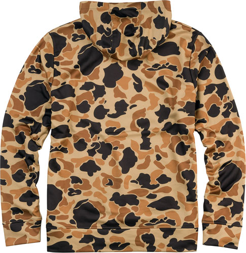 Browning Tech Hoodie LS Vintage Tan Large - Poly Fleece, Camo, Sweatshirt, Long Sleeve - Browning