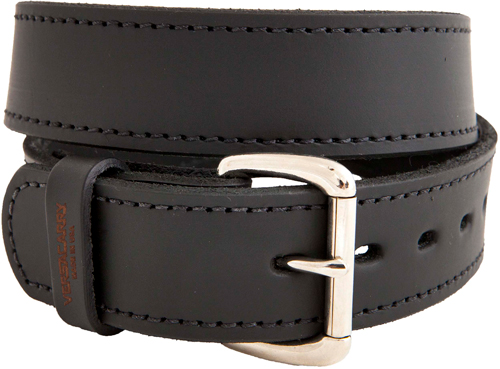 Versacarry 30146 Double Ply Leather Belt 46"x1.5" Black Heavy Duty