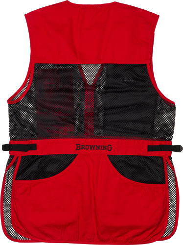 Browning Trapper Creek Shooting Vest Red Medium