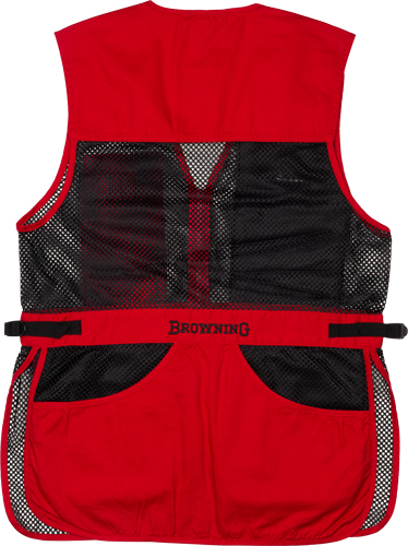 Browning Trapper Creek Mesh Shooting Vest Right Hand Red-img-0