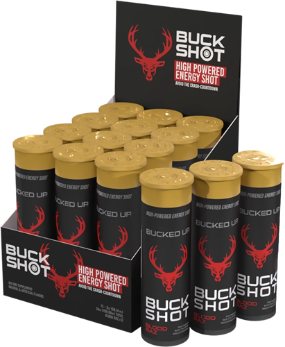 BUCKED UP 2OZ ENERGY SHOTS BLOOD RAZ 2-12