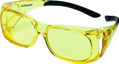 Champion Traps and Targets Shooting Glasses Over-Spec Ballistic Amber 4063