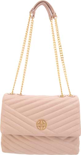 Cameleon 49119 Ceres Concealed Carry Purse, Quilted Pink Vegan Leather