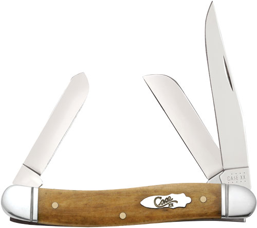 CASE XX Smooth Antique Bone Medium Stockman Folding Knife (58185)