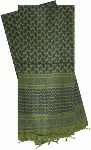 RED ROCK SHEMAGH HEAD WRAP OD/BLACK