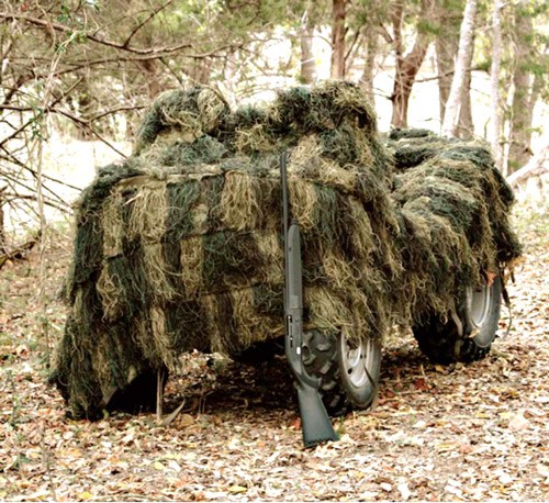 RED ROCK GHILLIE BLIND 5'X12' WOODLAND CAMOUFLAGE-img-0