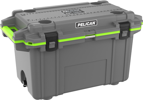 Pelican 70Q-1-DKGRYEGRN 70 Quart Elite Cooler Dark Gray/Green Trim