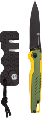 Case Knives John Deere 3.2" Folder with Sharpener