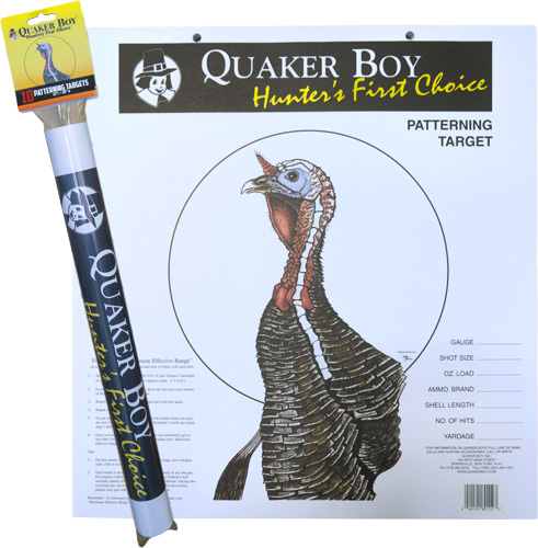 Quaker Boy Turkey Patterning Target 20"x20" Paper Rolled 10 Pack