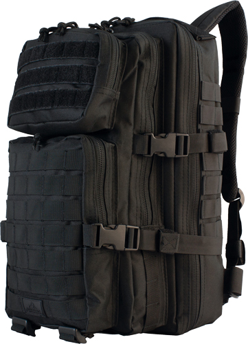 Red Rock 80126BLK Assault Pack 28L Black with Laser-Cut MOLLE Webbing