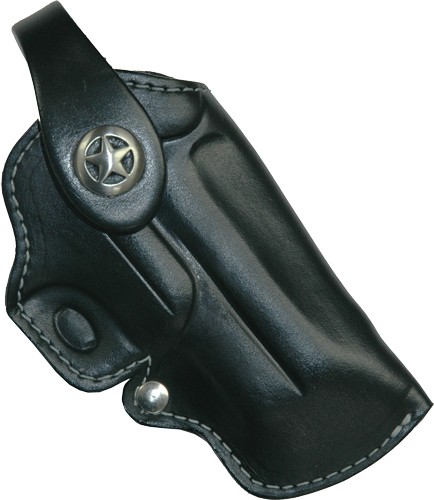 Bond Arms BHRT350BKRCST Belt Clip Holster RH 3.5" Barrel Leather Black