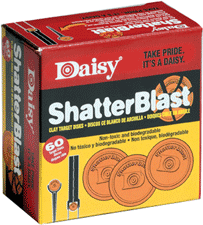 Daisy Shatterblast Targets Inlcudes 60-2" Orange Clay Targets-img-0