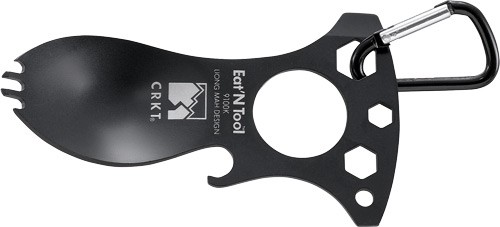 CRKT Eat N Tool - Black - Spoon Fork Bottle Opener Screwdriver